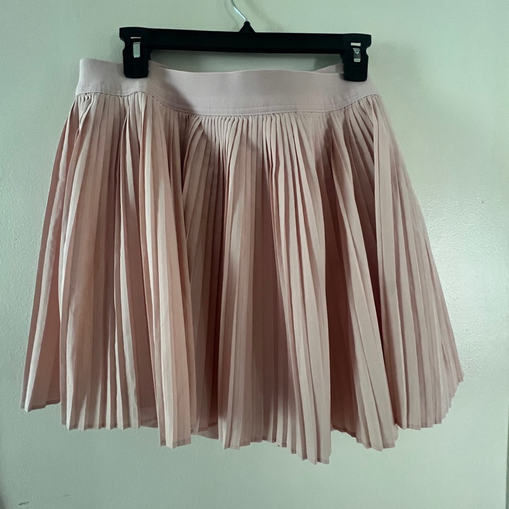 Old Navy Pink Pleated Skater Mini Skirt